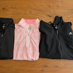 Adidas Bundle - Women's Size Medium Golf Long Sleeve Pullover/Light Jacket
